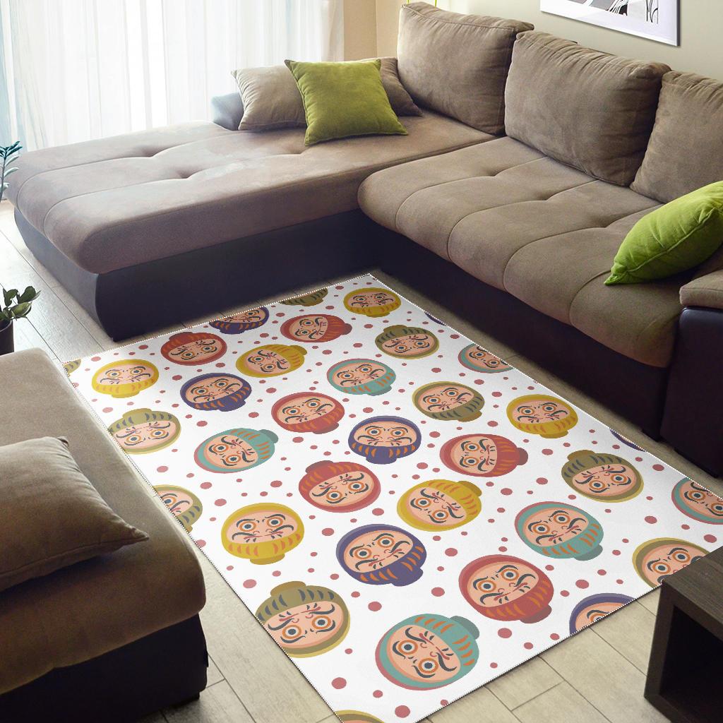 Daruma Dot Pattern Area Rug