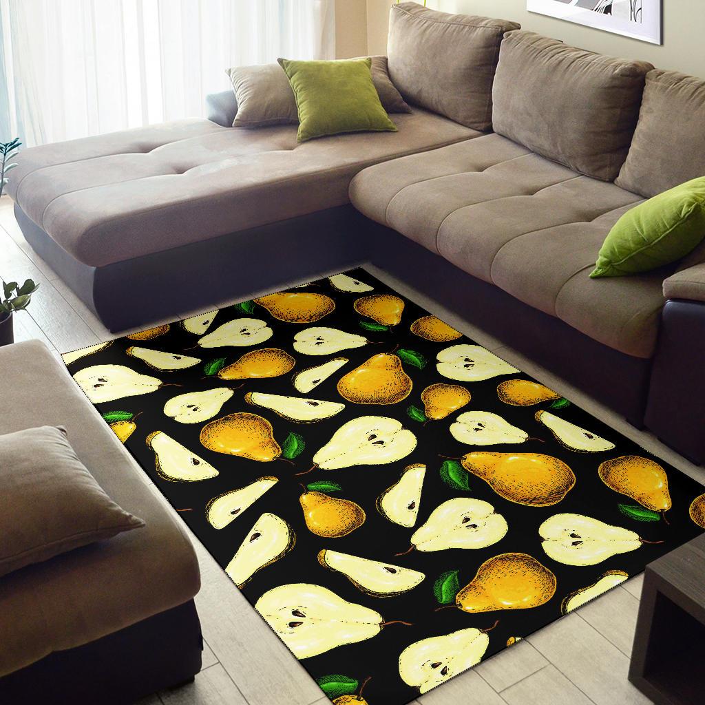 Pear Pattern Print Design PE01 Area Rugs