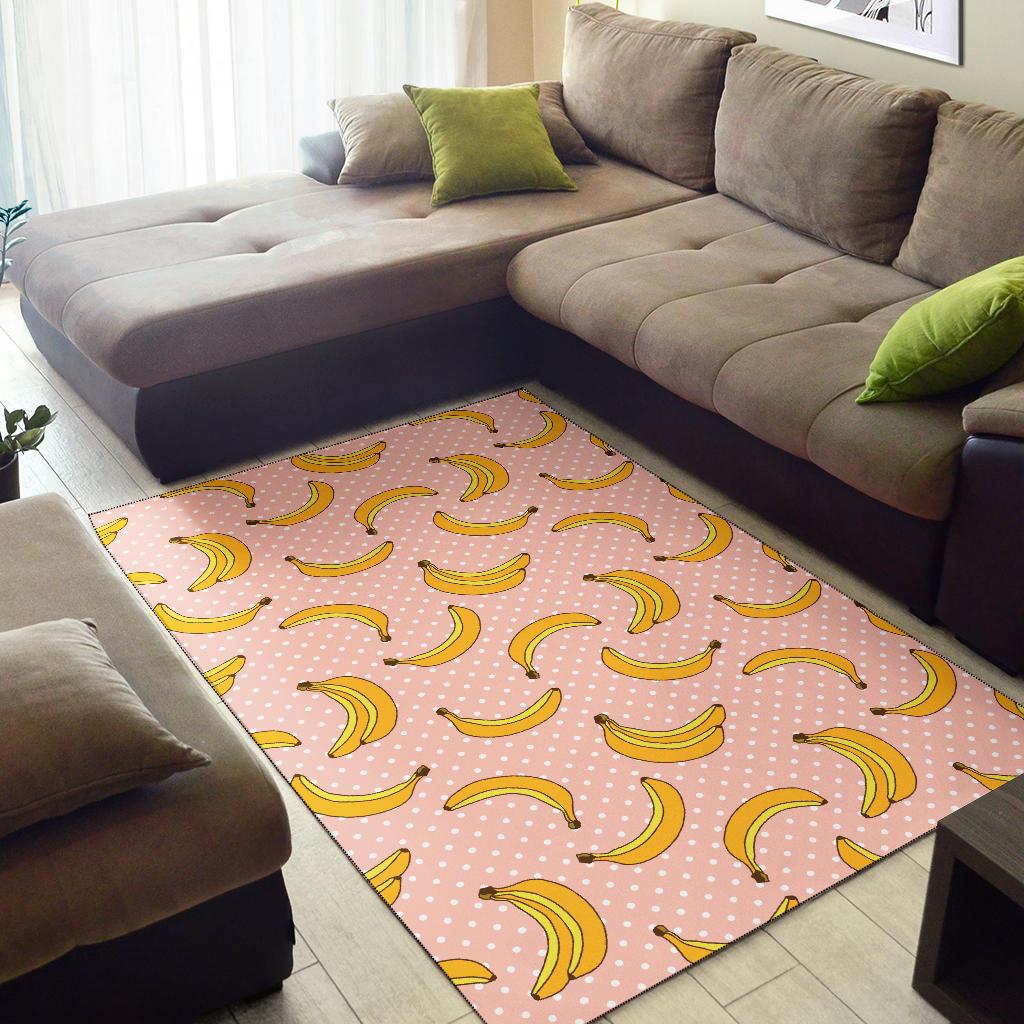 Banana Pattern Print Design BA06 Area Rugs