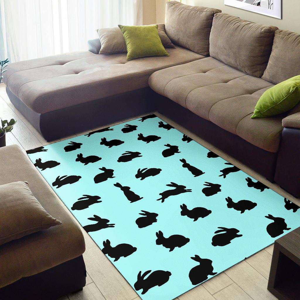 Rabbit Pattern Print Design RB010 Area Rugs