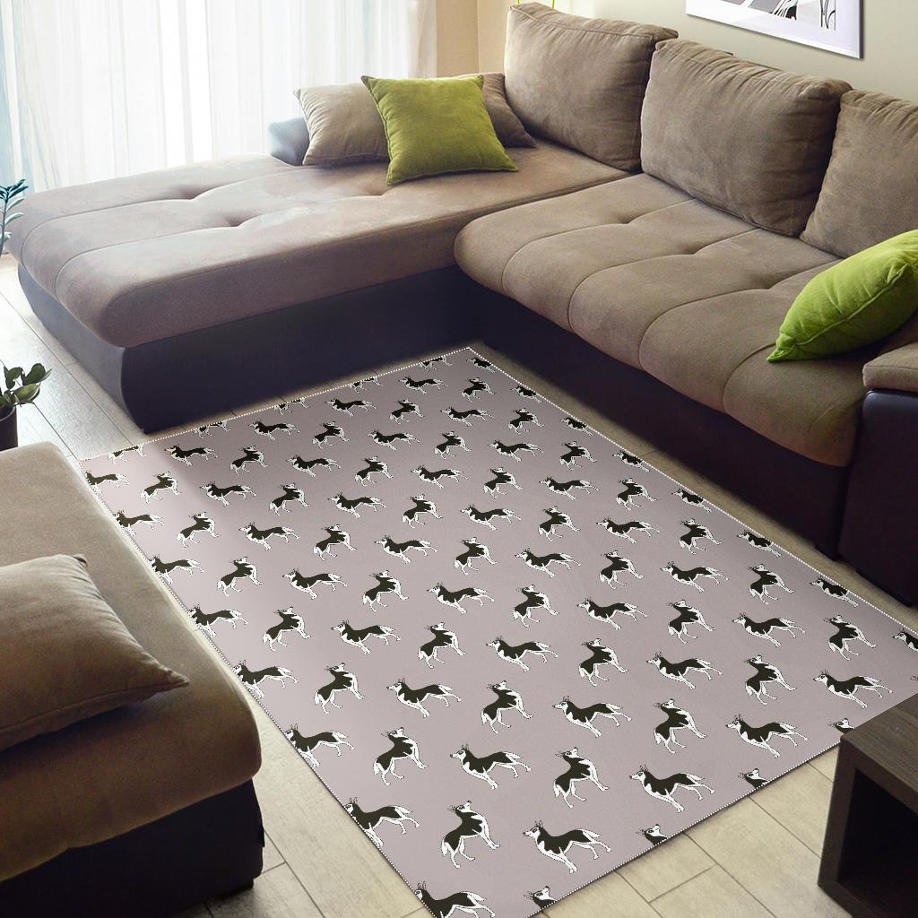 Siberian Husky Pattern Background Area Rug