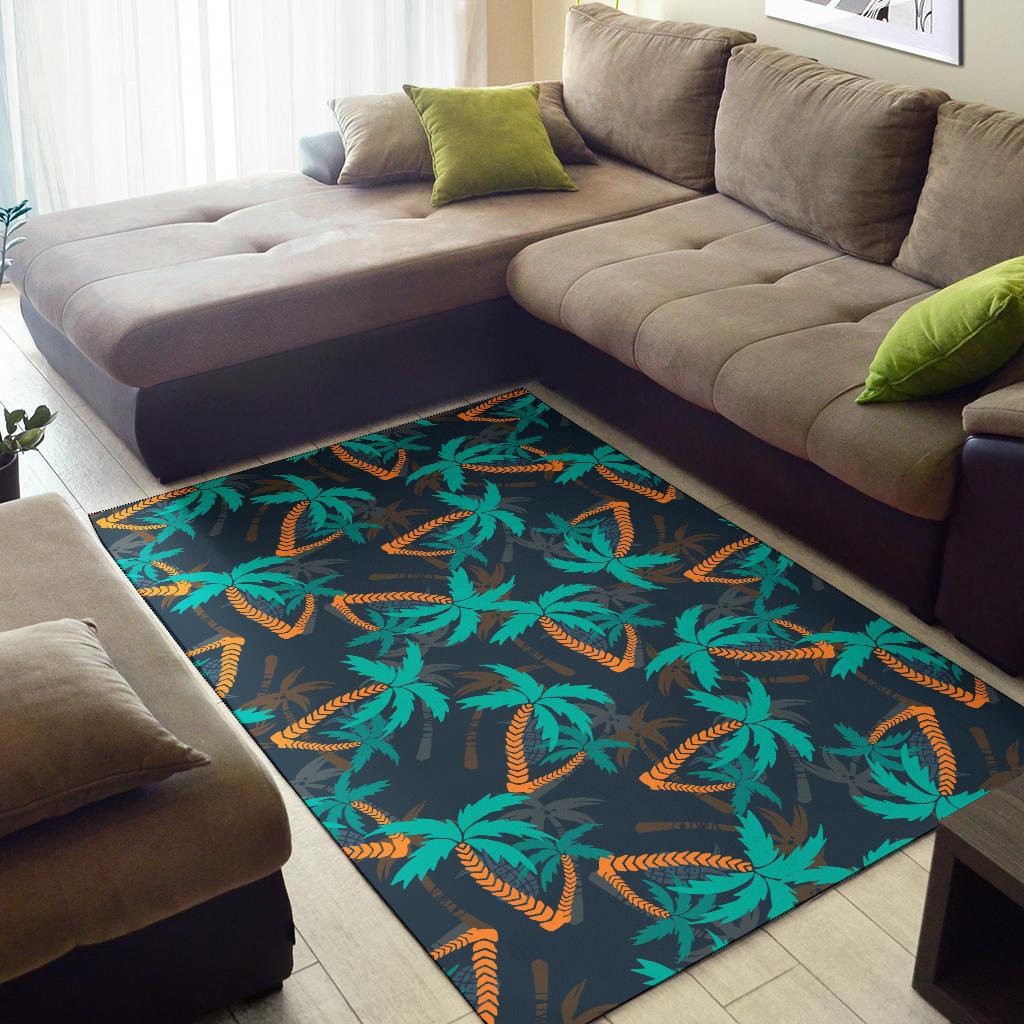 Palm Tree Pattern Print Design PT01 Area Rugs