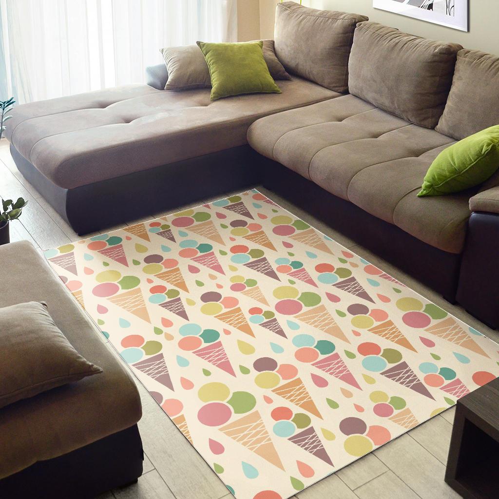 Ice cream cone pattern Area Rug