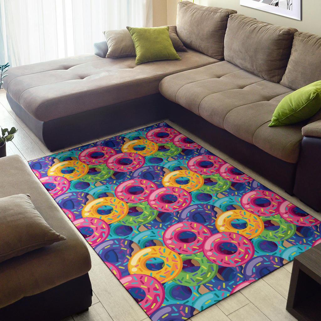 Donut Pattern Print Design DN010 Area Rugs