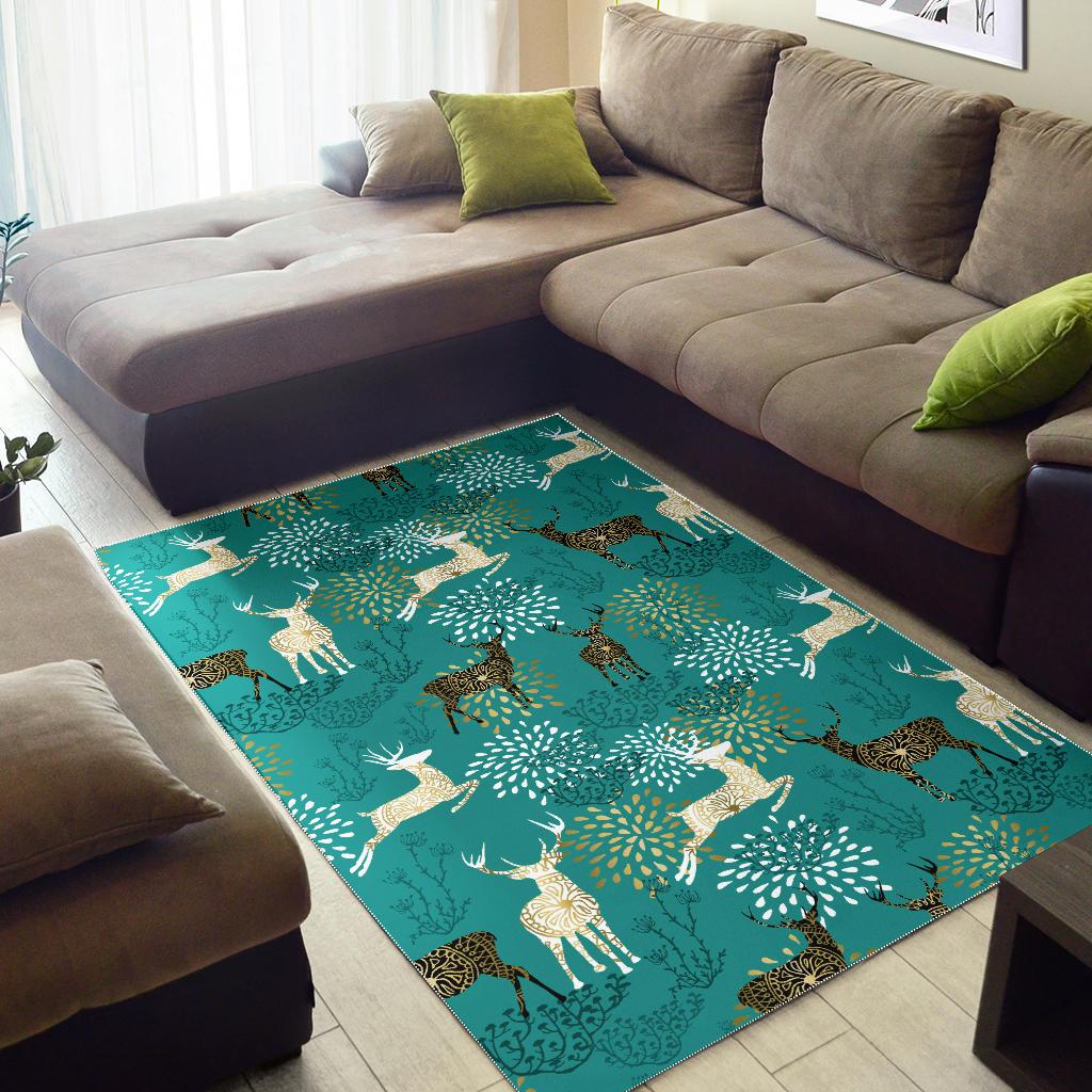 Deer Pattern Area Rug