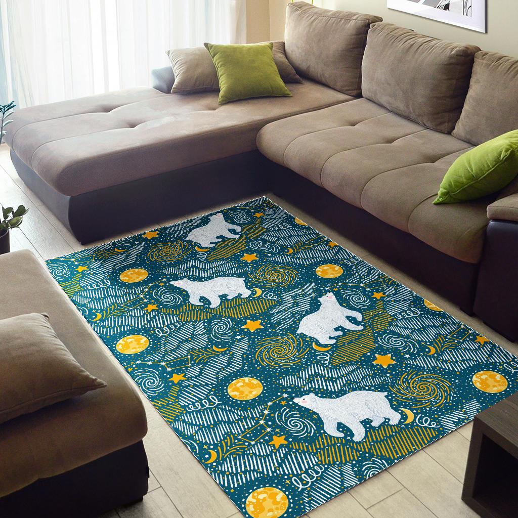 Polar Bear Pattern Area Rug