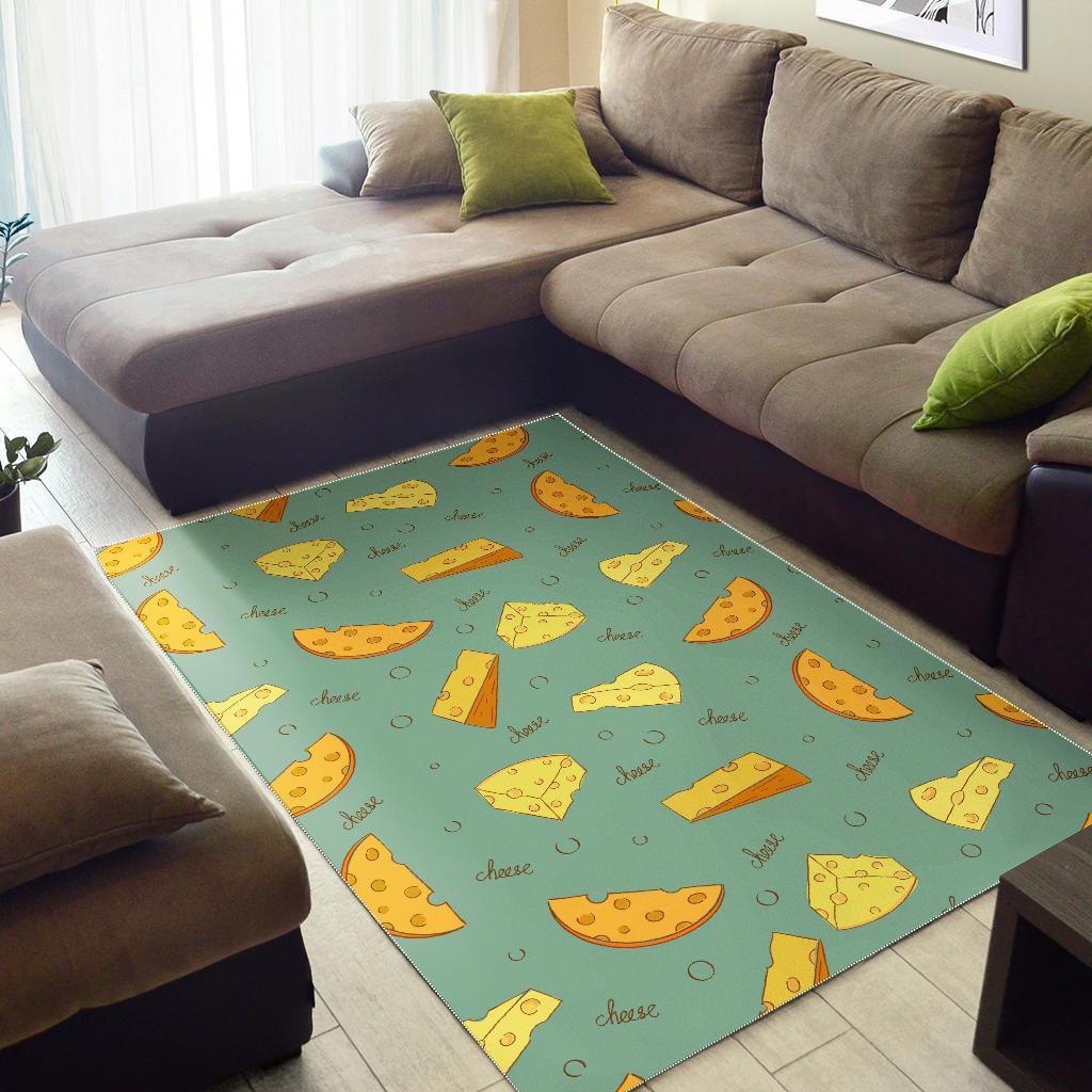 Cheese Pattern Background Area Rug