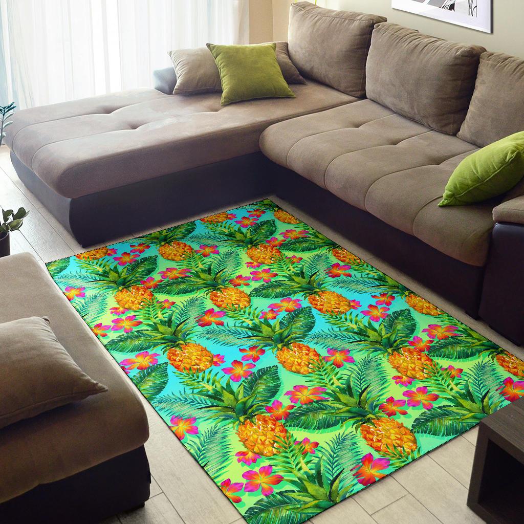 Pineapple Pattern Print Design PP010 Area Rugs