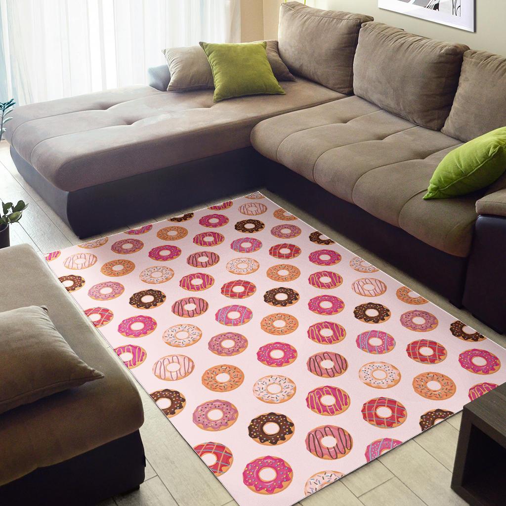Colorful donut pattern Area Rug