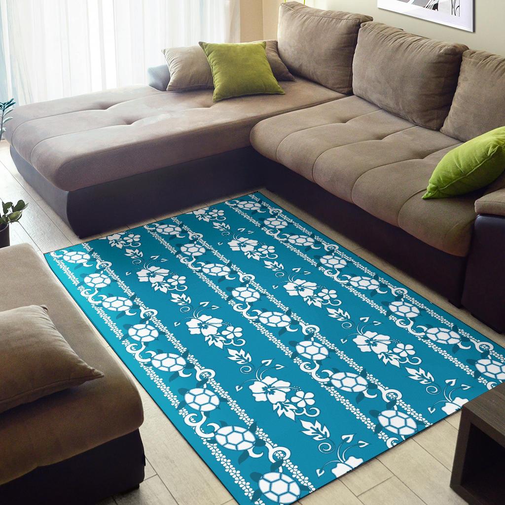 Hawaiian Themed Pattern Print Design H025 Area Rugs