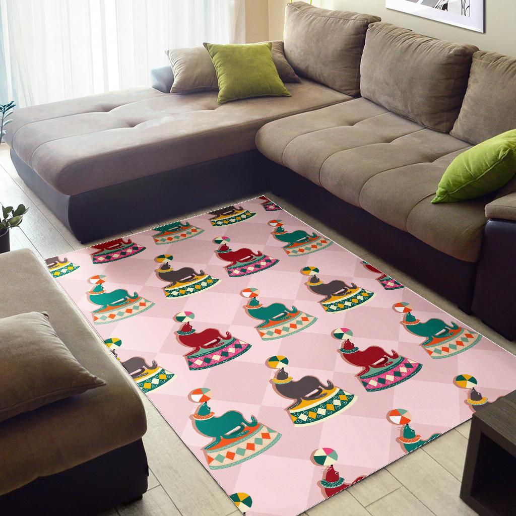 Colorful Sea Lion Pattern Area Rug