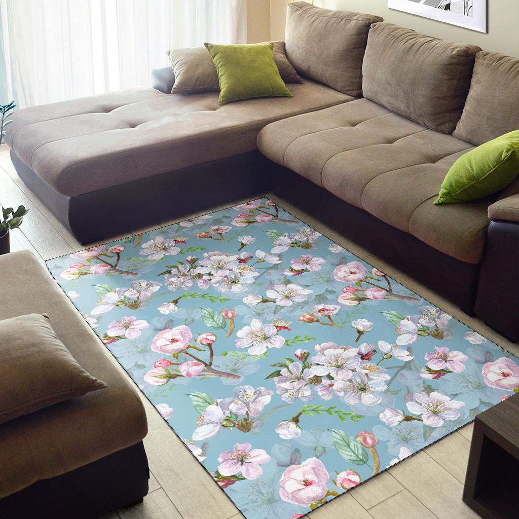 Apple Blossom Pattern Print Design AB06 Area Rugs