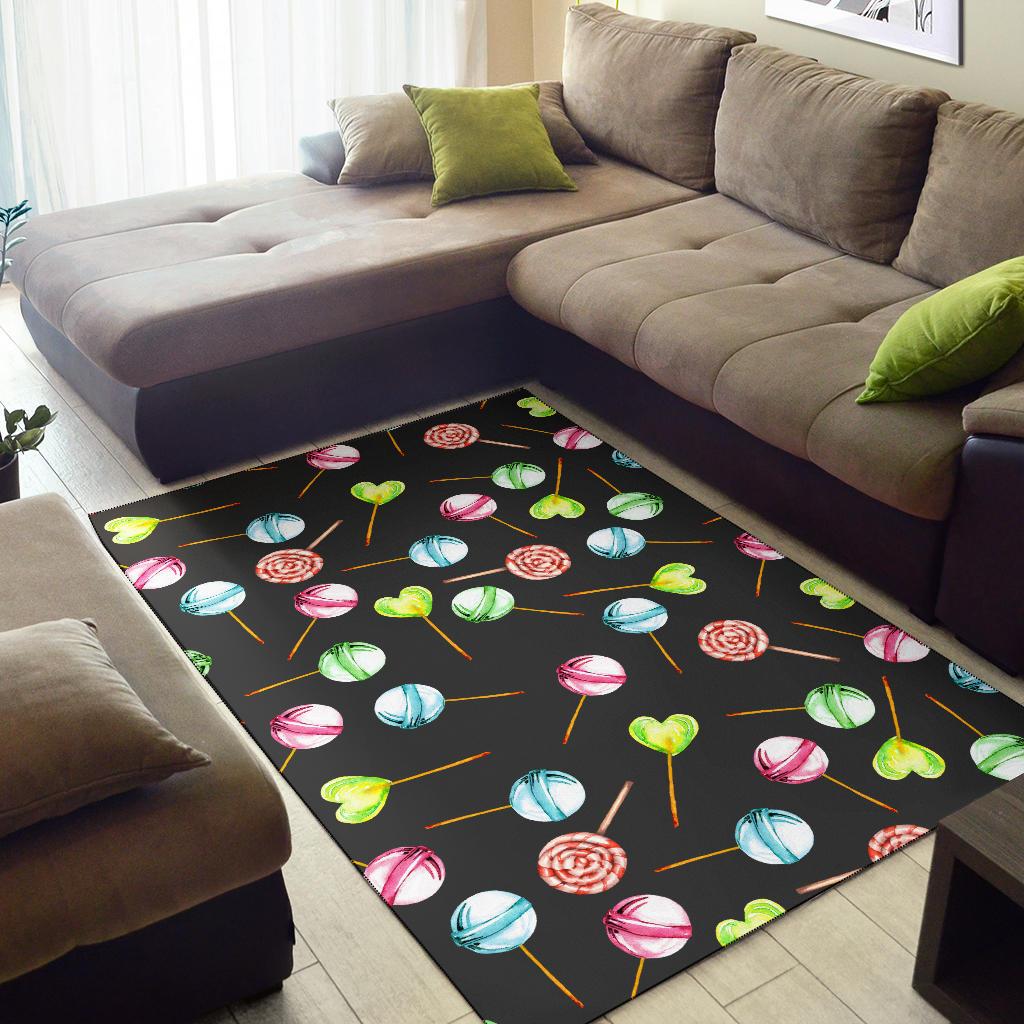 Lollipop Pattern Print Design LL02 Area Rugs