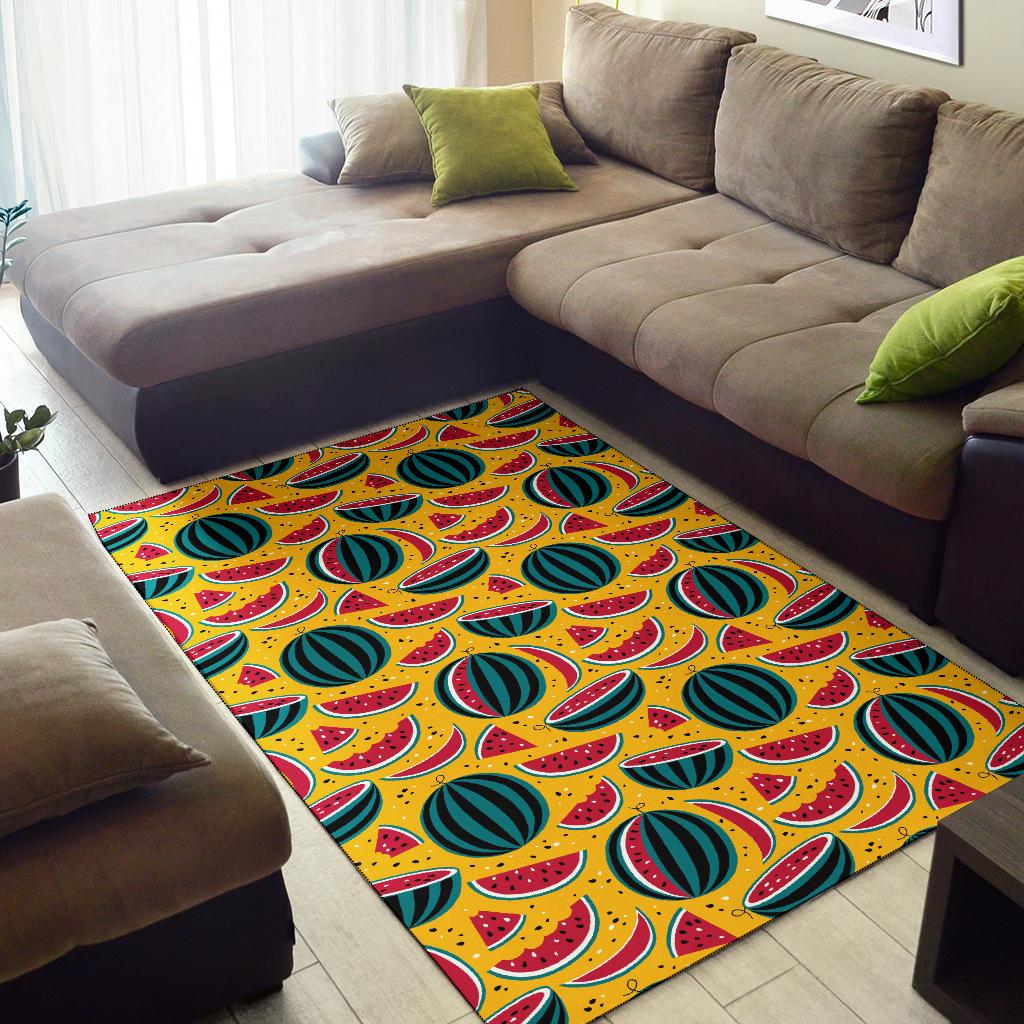 Watermelon Pattern Print Design WM02 Area Rugs