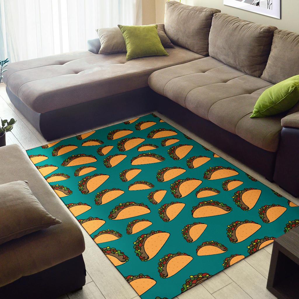 Taco Pattern Print Design TC07 Area Rugs