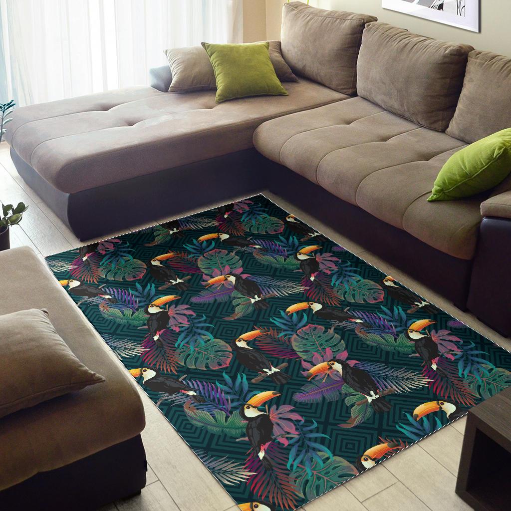 Toucan Pattern Area Rug