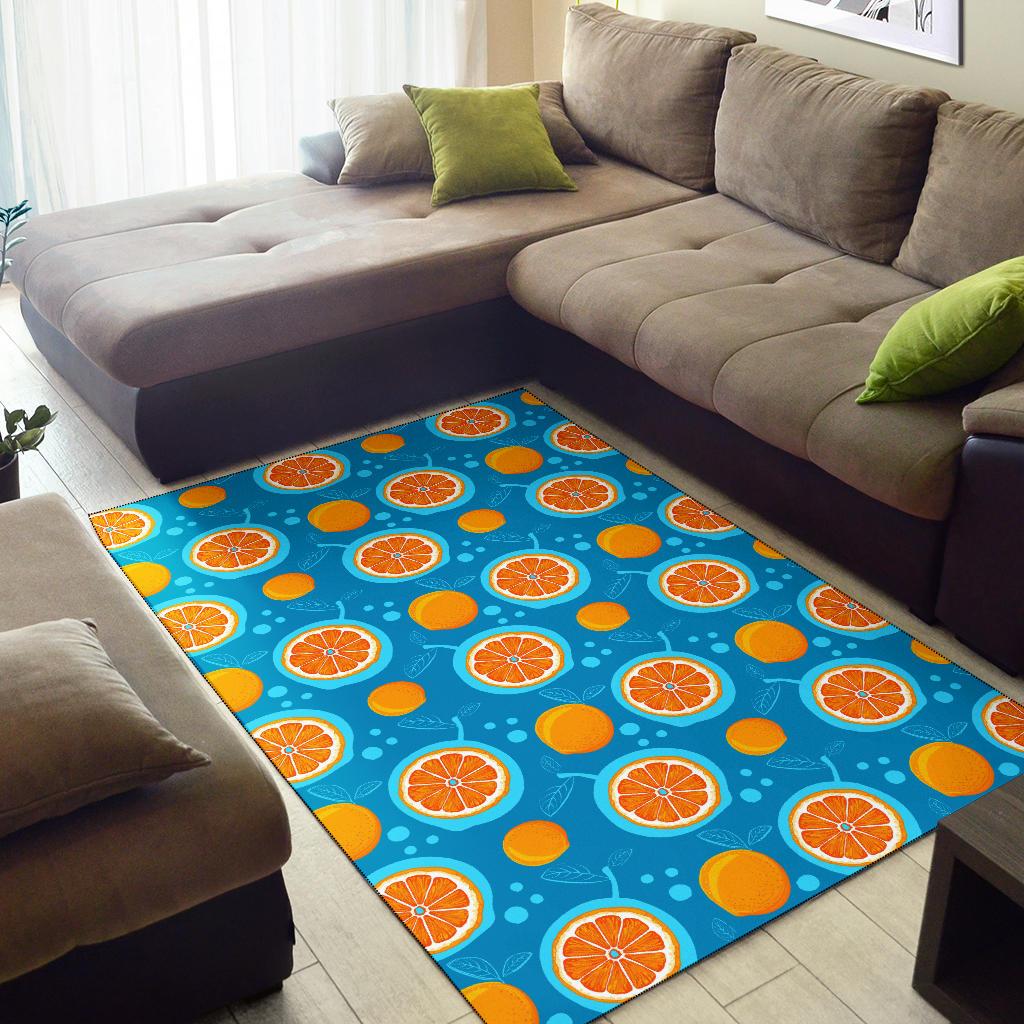 Grapefruit Pattern Print Design GF03 Area Rugs
