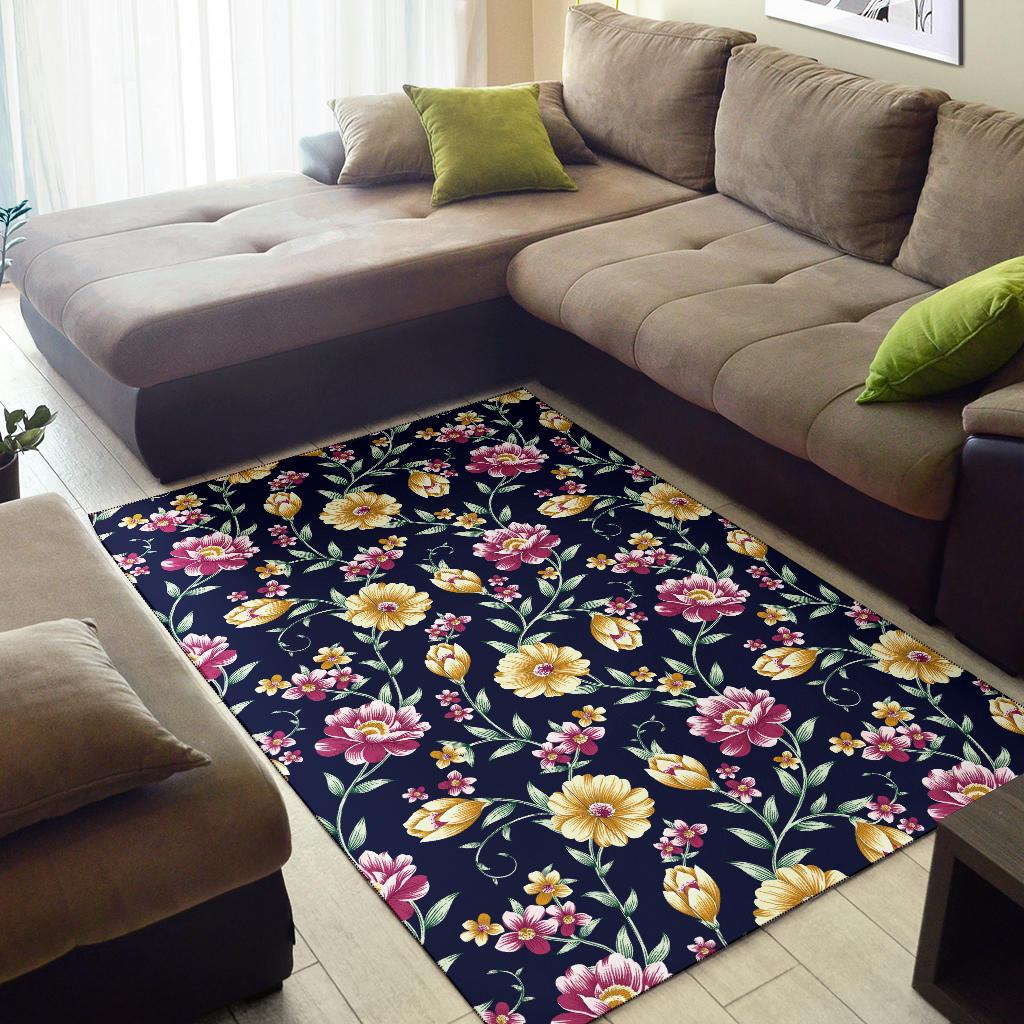 Gerberas Pattern Print Design GB03 Area Rugs