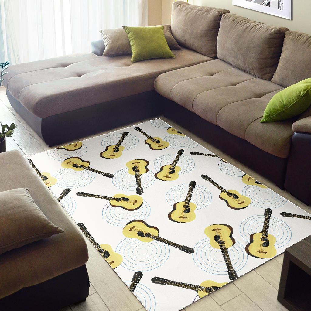 Classic Guitar Pattern Area Rug