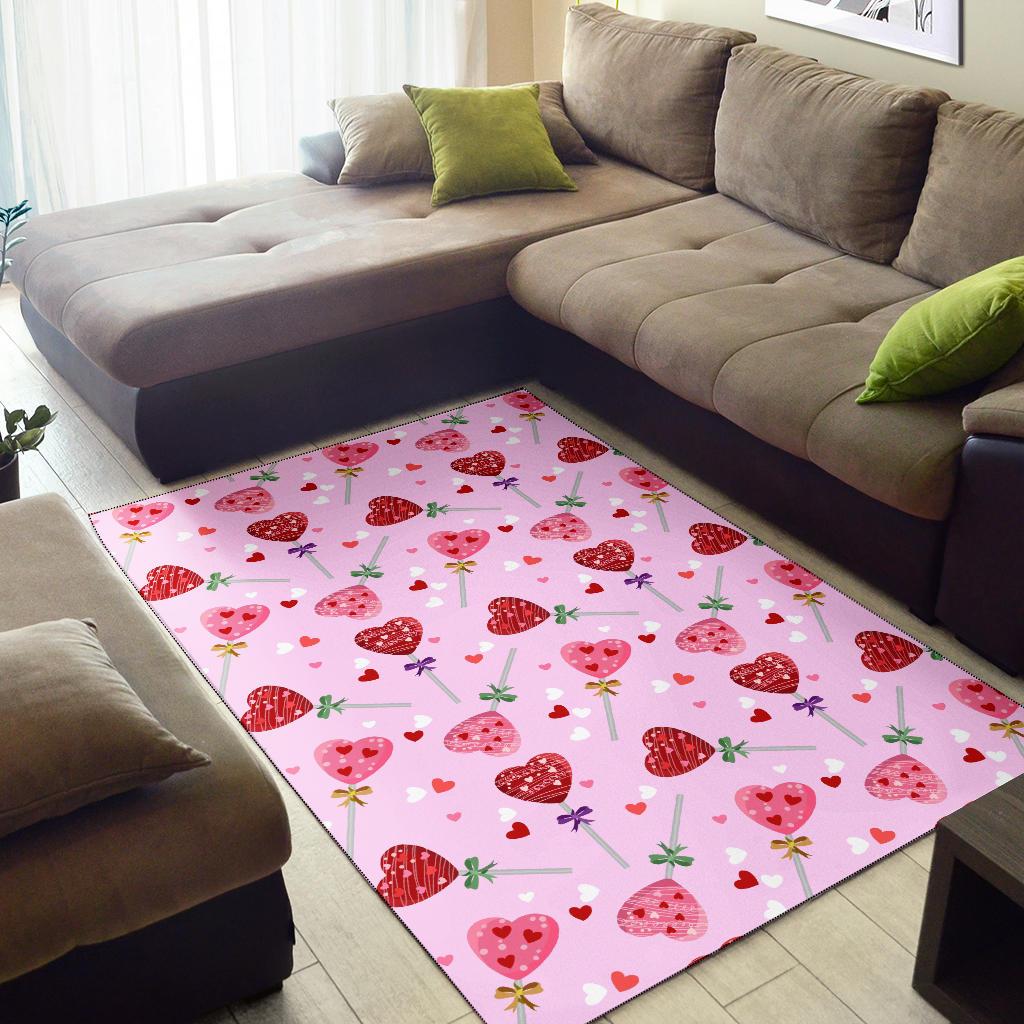 Lollipop Pattern Print Design LL07 Area Rugs