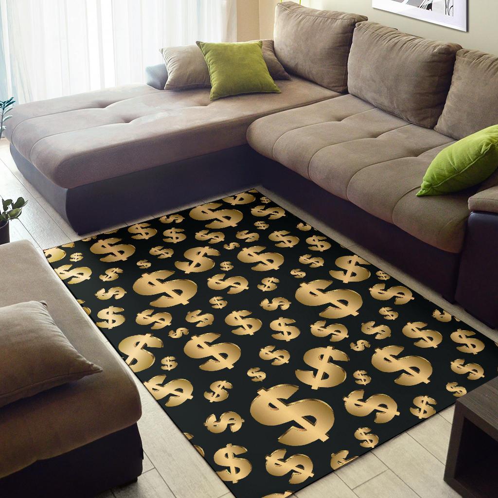 Dollar Pattern Print Design DO04 Area Rugs