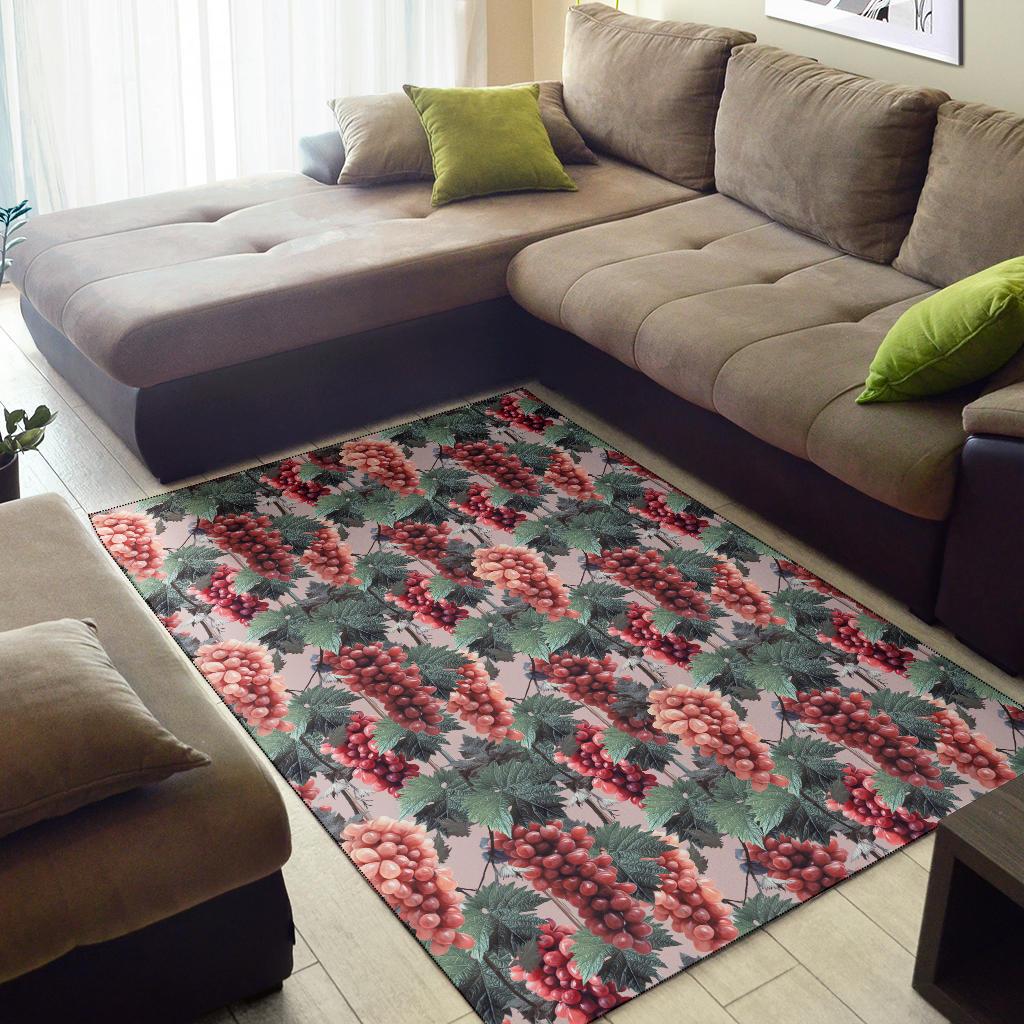 Grape Pattern Print Design GP01 Area Rugs