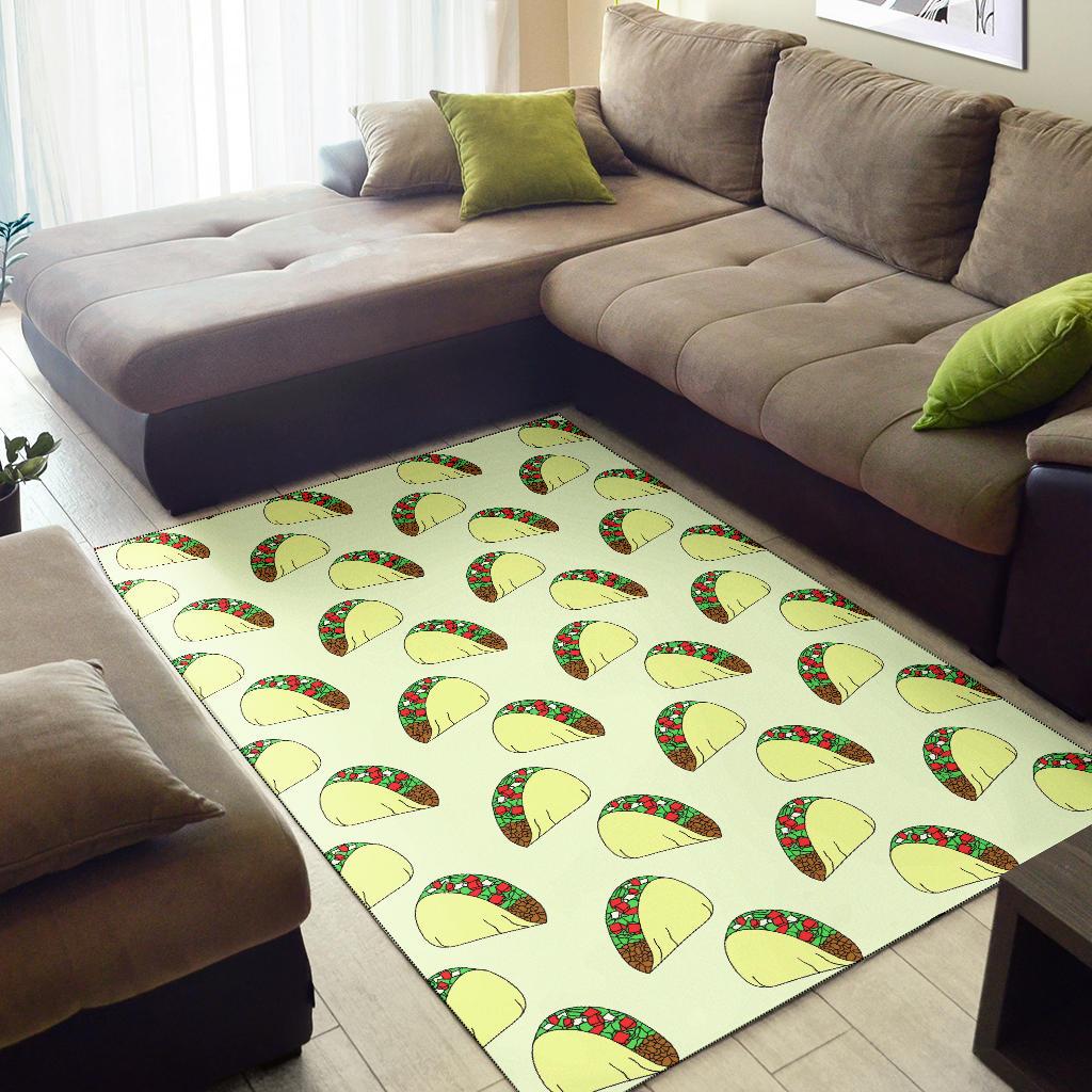 Taco Pattern Print Design TC05 Area Rugs