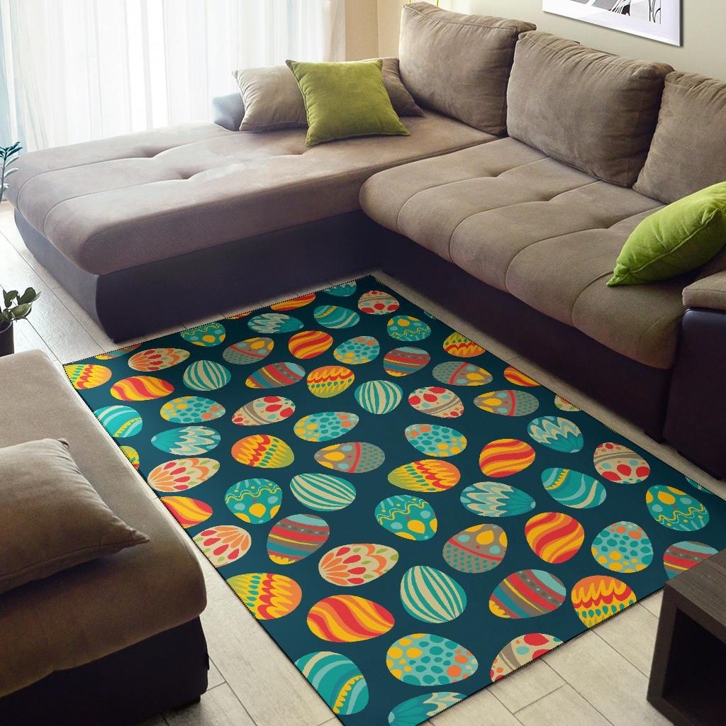 Easter Eggs Pattern Print Design RB09 Area Rugs