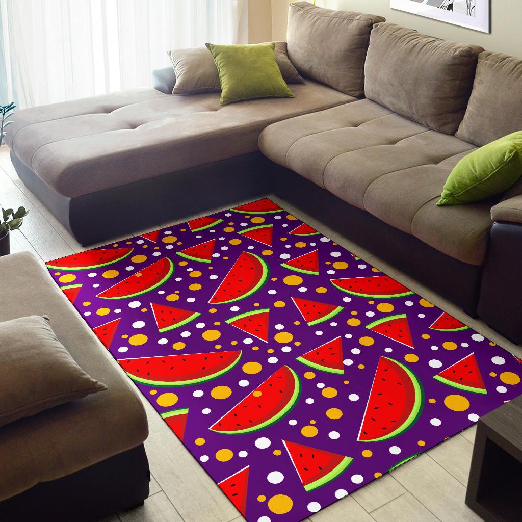 Watermelon Pattern Print Design WM010 Area Rugs