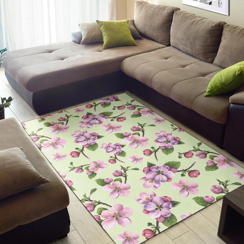 Apple Blossom Pattern Print Design AB05 Area Rugs