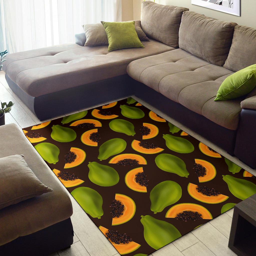 Papaya Pattern Print Design PP04 Area Rugs
