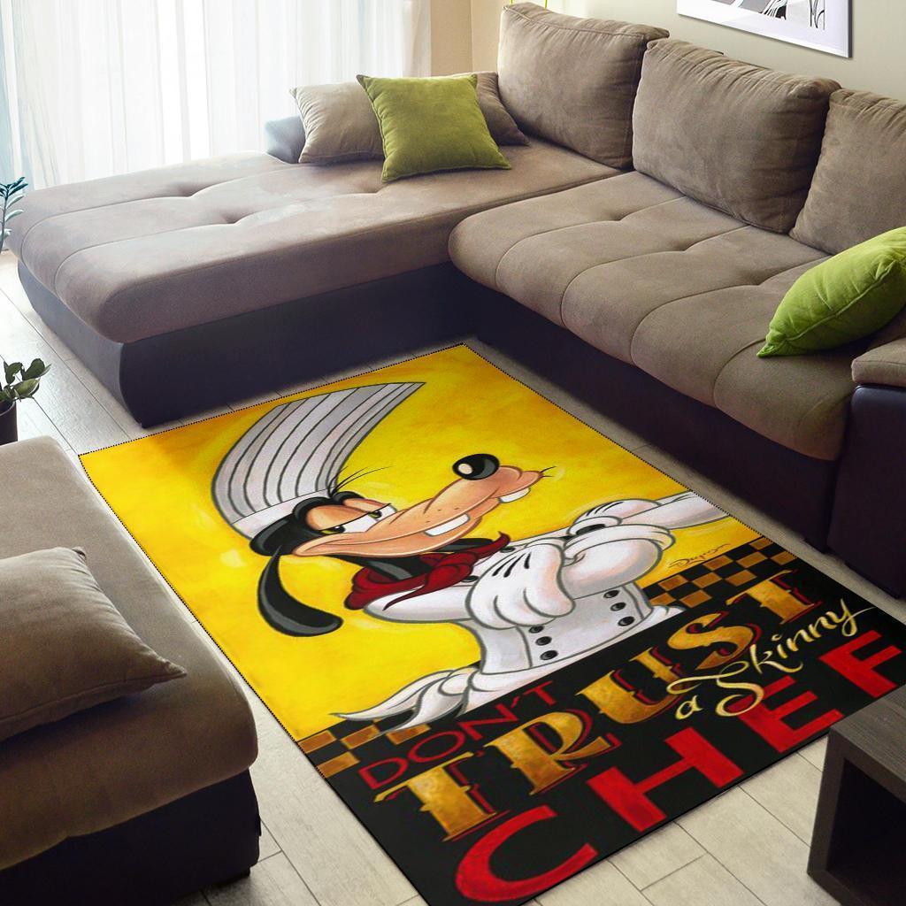 Goofy 'Don'T Trust A Skinny Chef' Area Rug