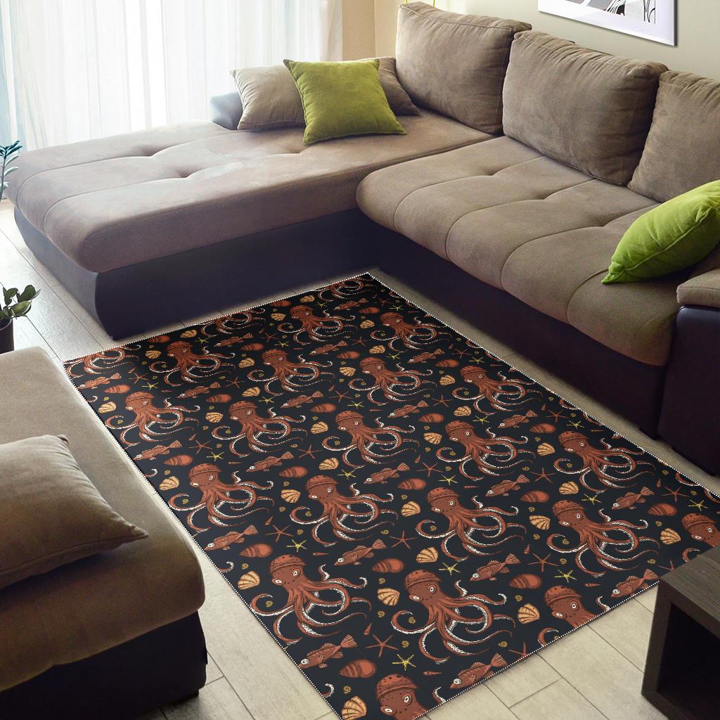 Octopus Pattern Area Rug