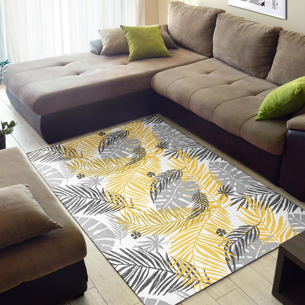 Palm Leaves Pattern Print Design PL012 Area Rugs