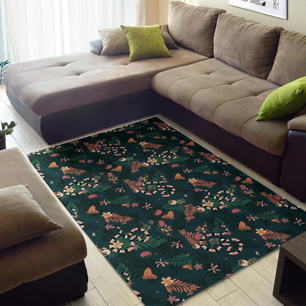 Snake forest pattern Area Rug