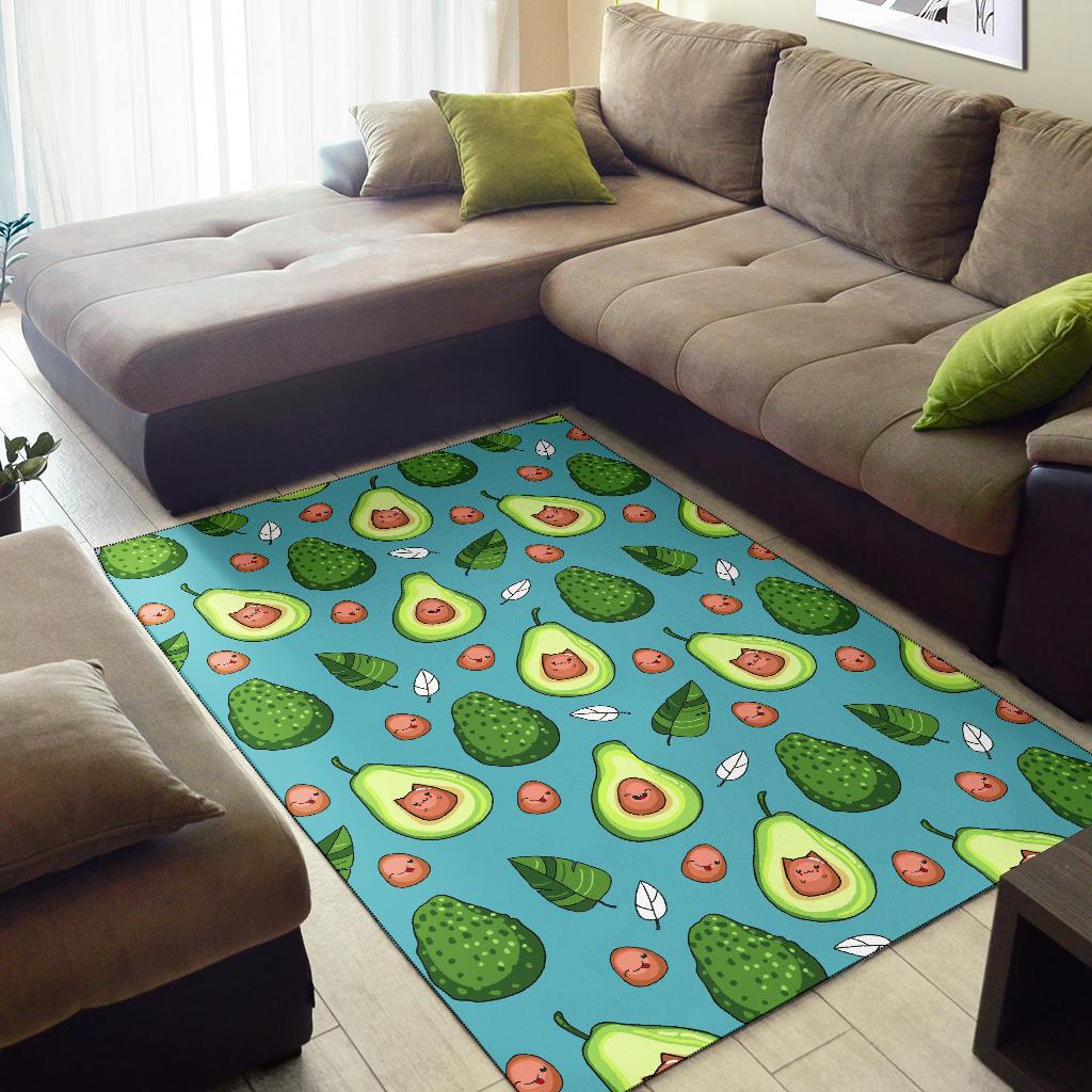 Avocado Pattern Print Design AC05 Area Rugs