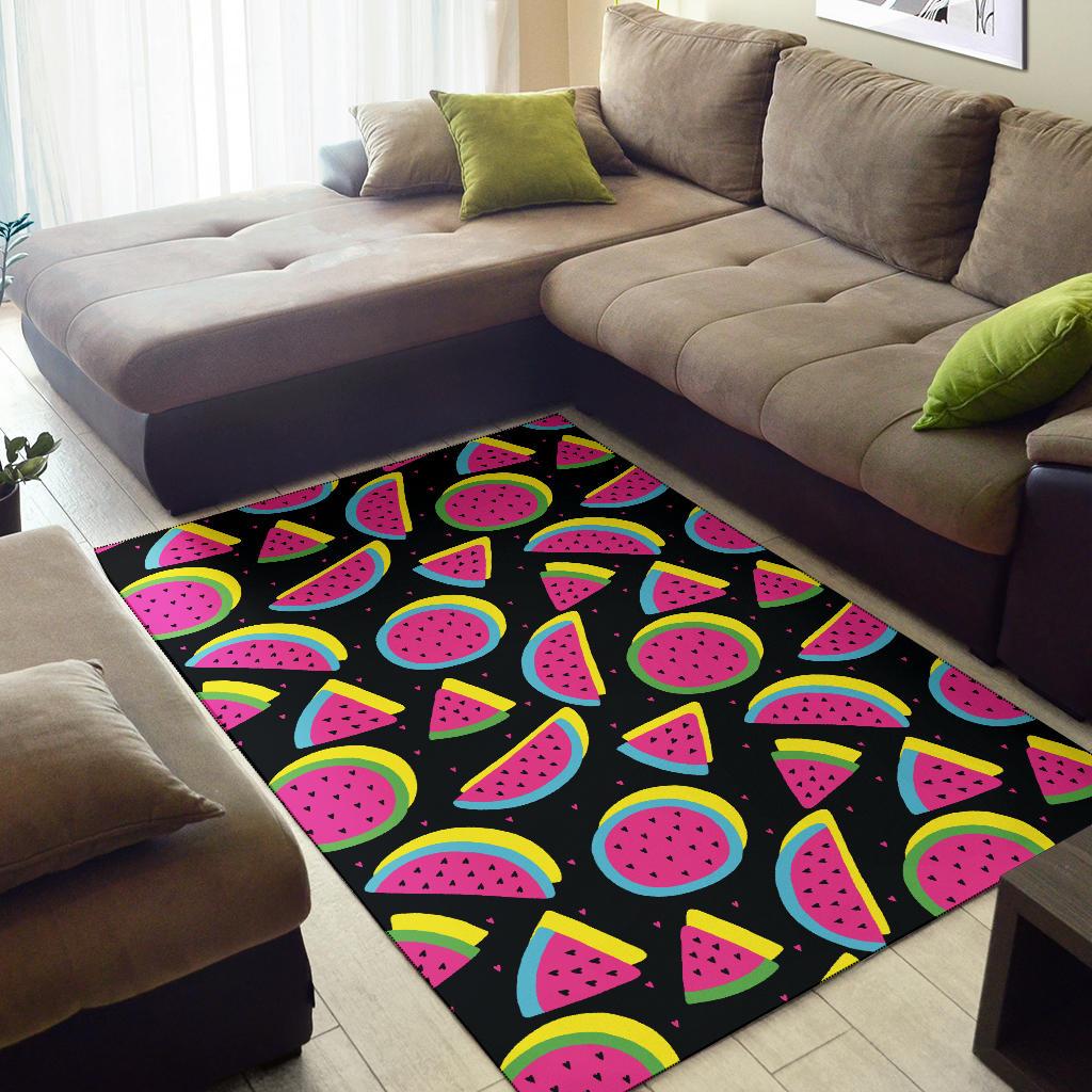 Watermelon Pattern Print Design WM07 Area Rugs