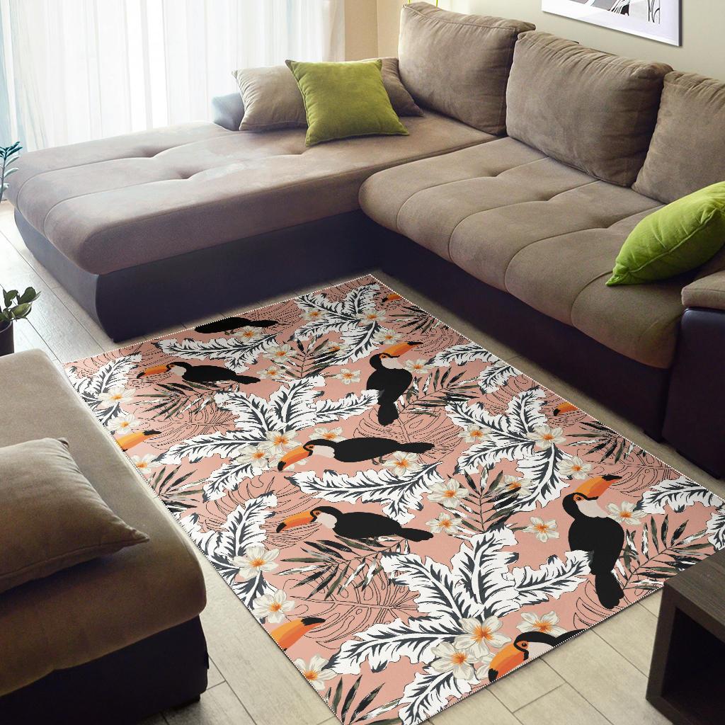 Toucan Theme Pattern Area Rug