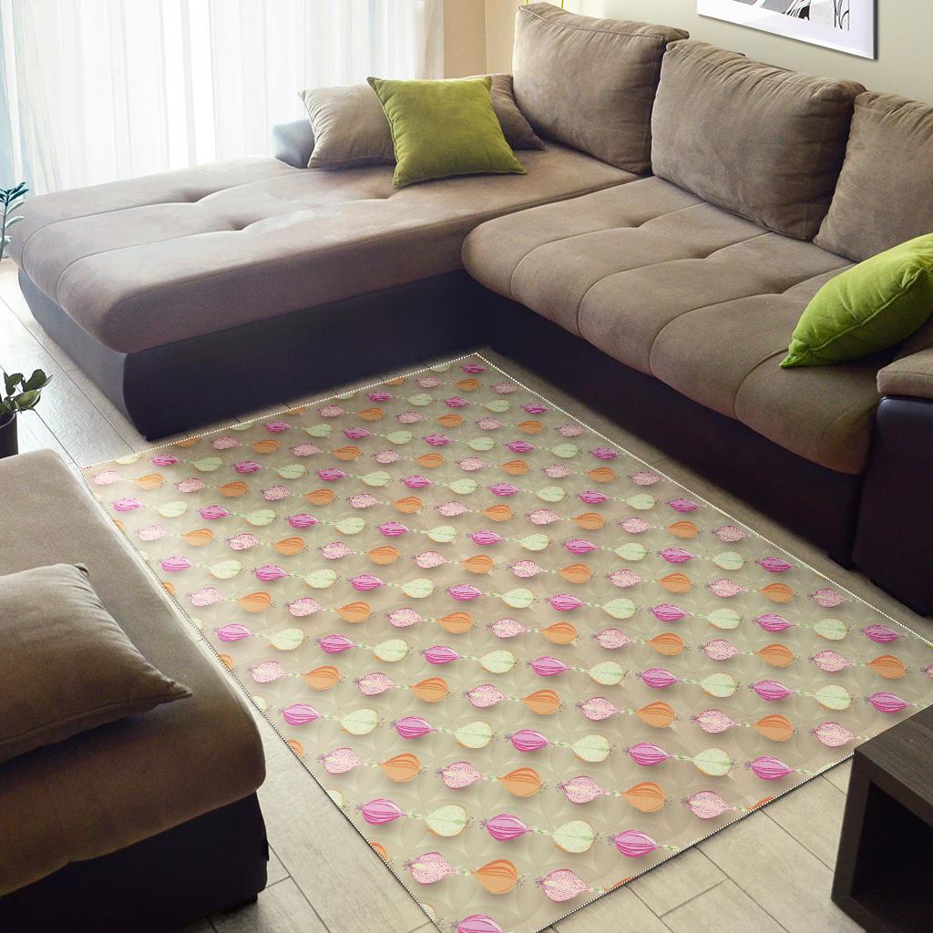 Onion Pattern Theme Area Rug