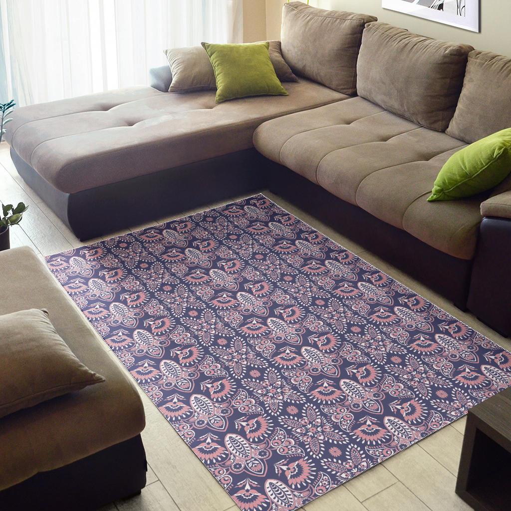 Indian Batik Style pattern Area Rug