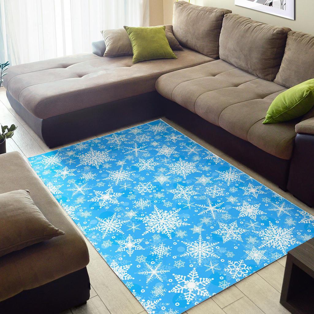 Snowflake Pattern Area Rug