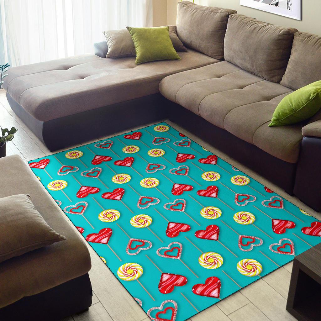 Lollipop Pattern Print Design LL06 Area Rugs