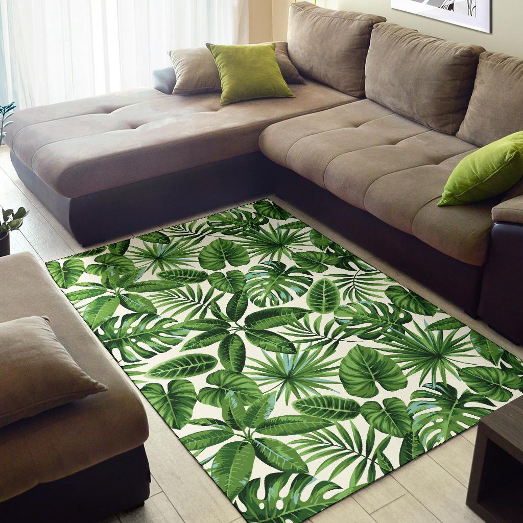 Tropical Flower Pattern Print Design TF013 Area Rugs