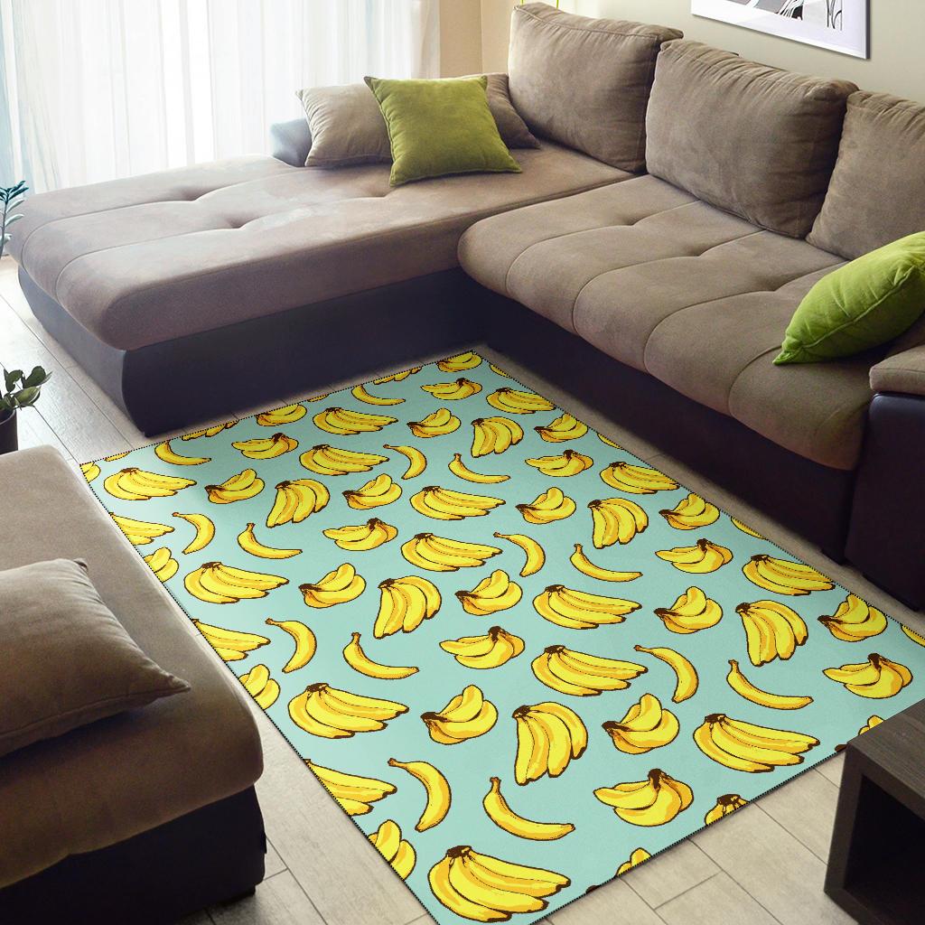 Banana Pattern Print Design BA04 Area Rugs