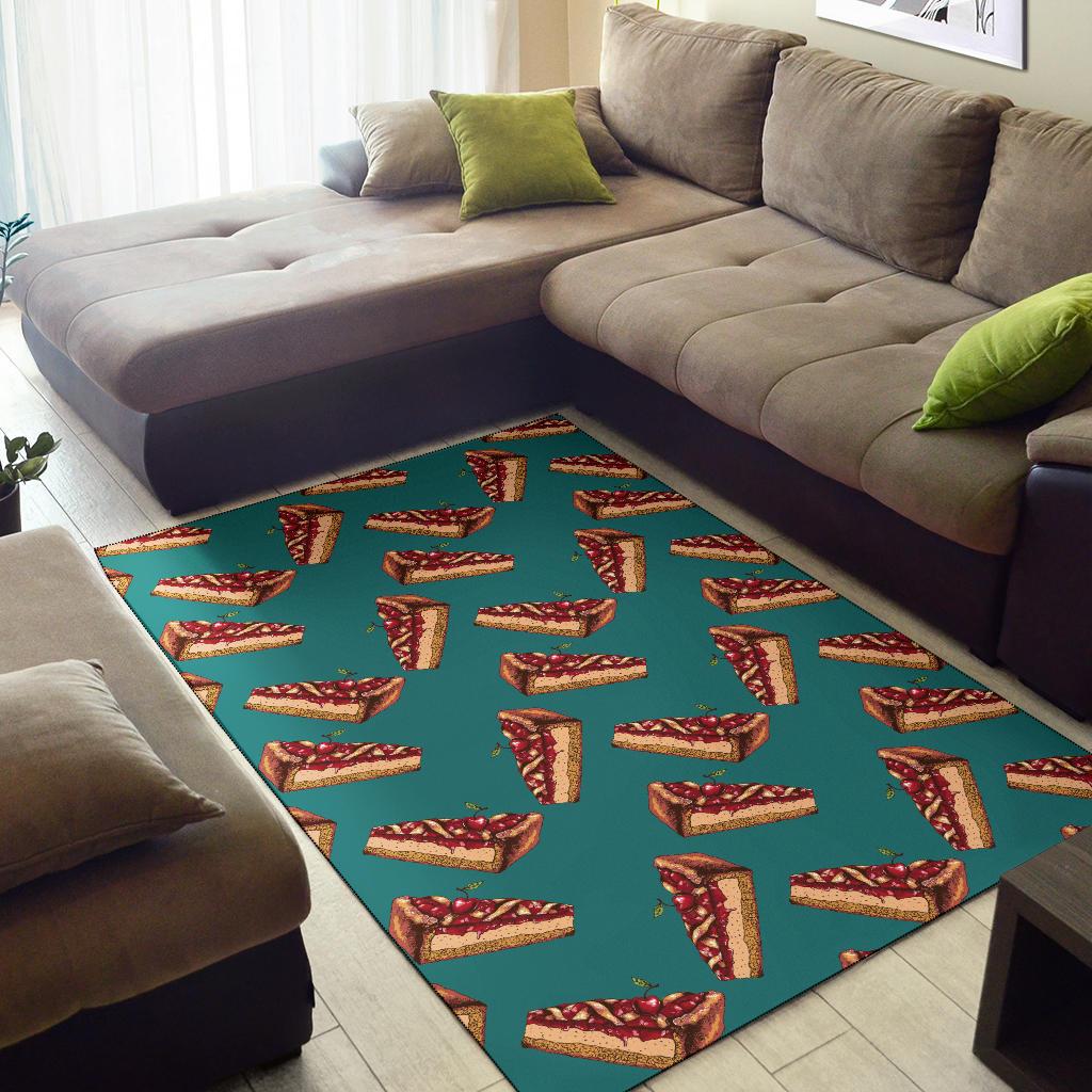 Cheesecake Cherry Pattern Print Design CK03 Area Rugs