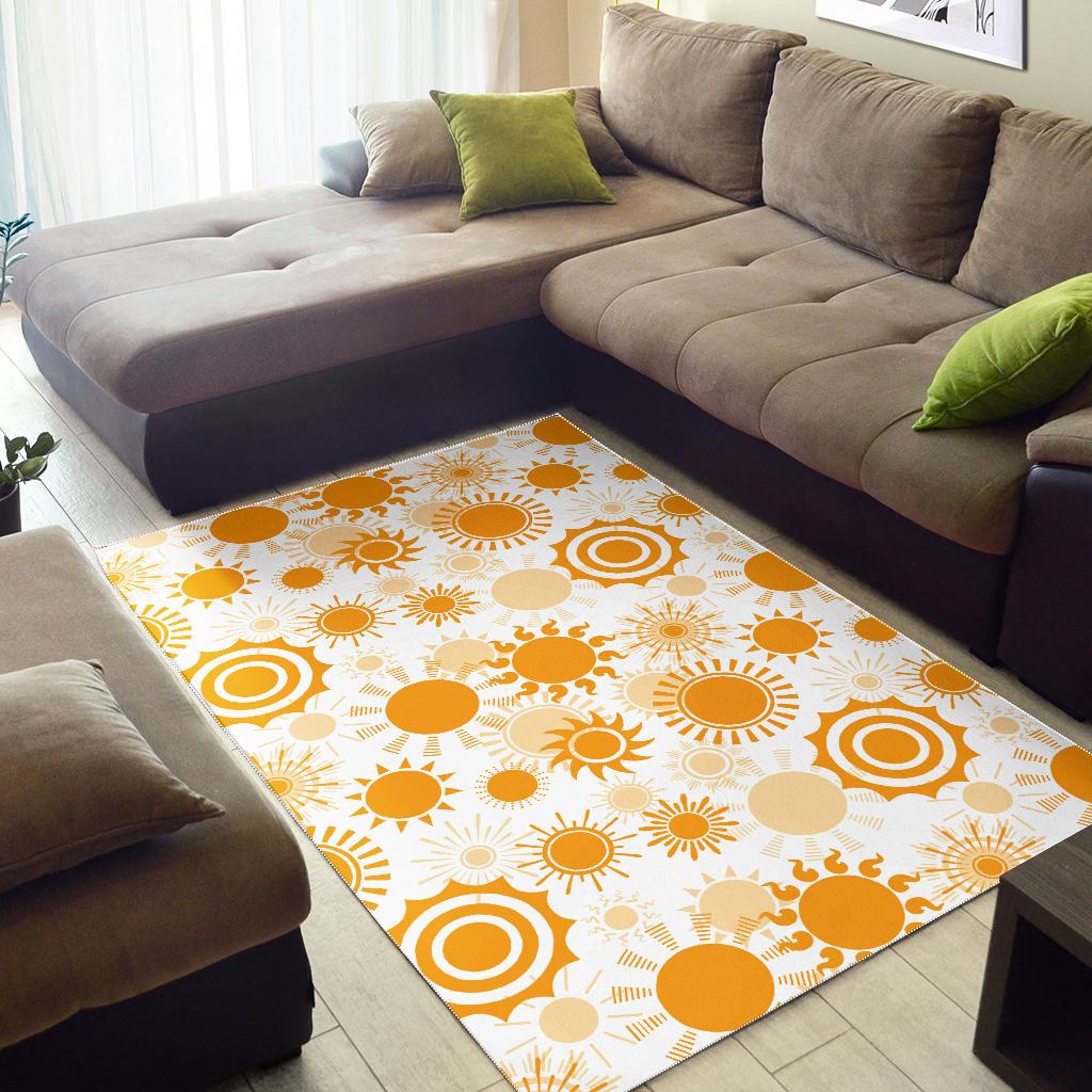 Sun design pattern Area Rug