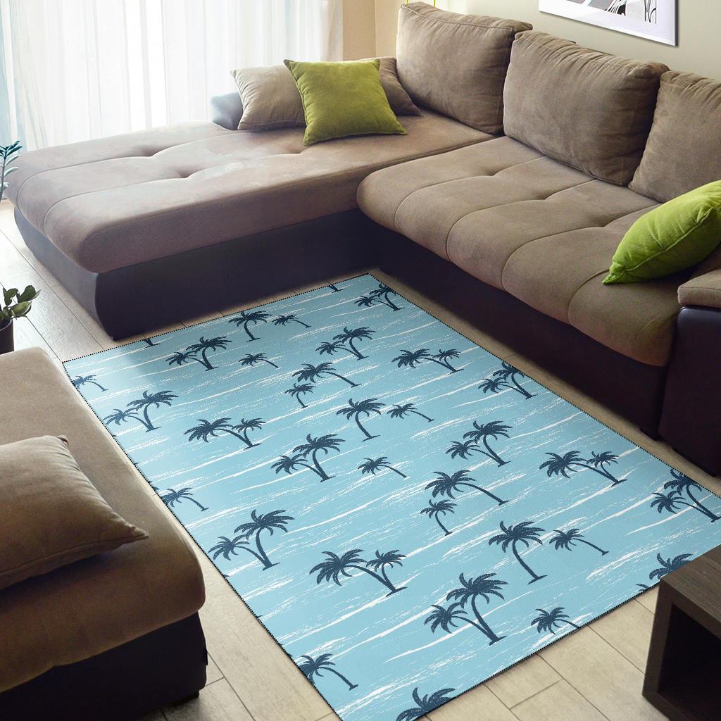 Palm Tree Pattern Print Design PT04 Area Rugs