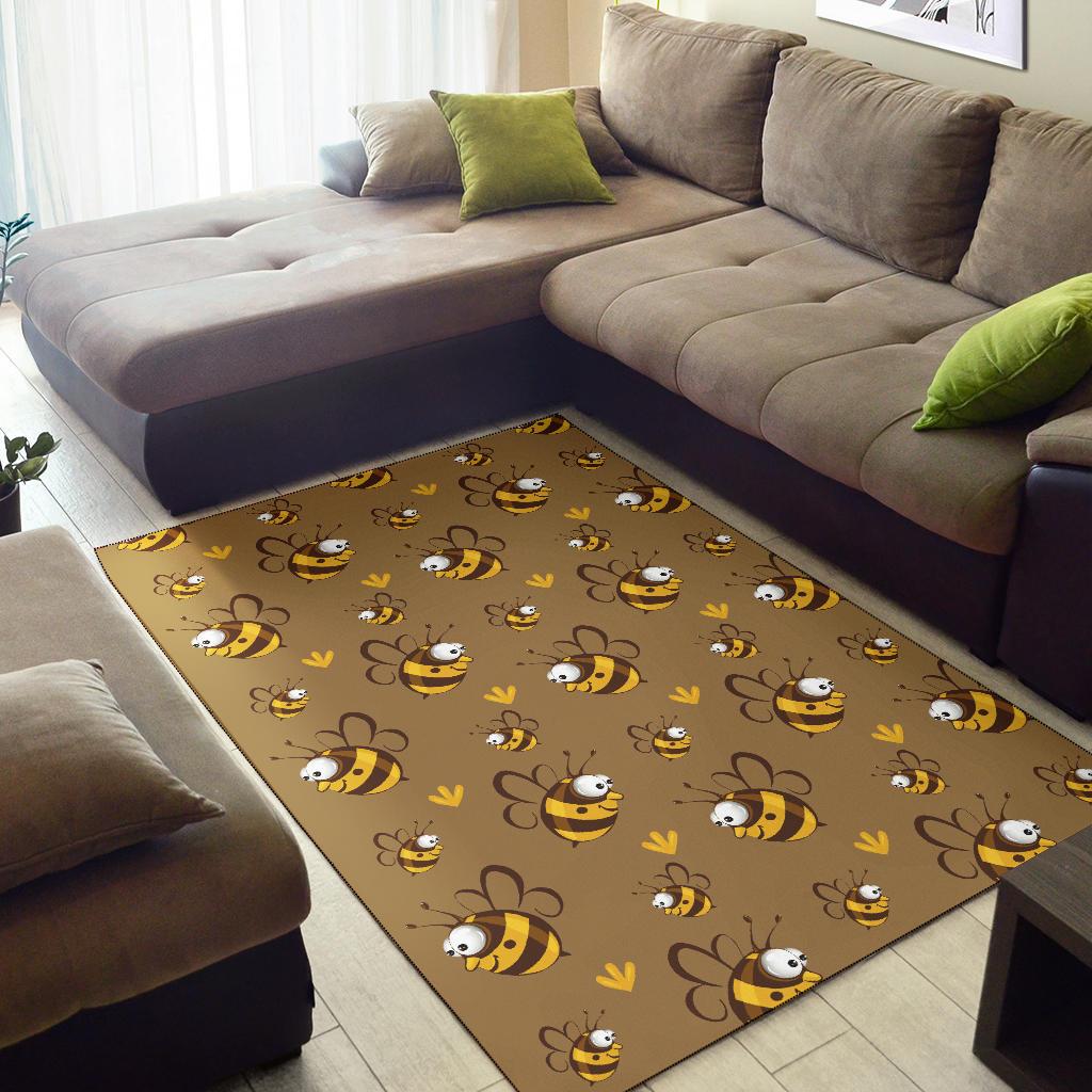 Bee Pattern Print Design BEE09 Area Rugs