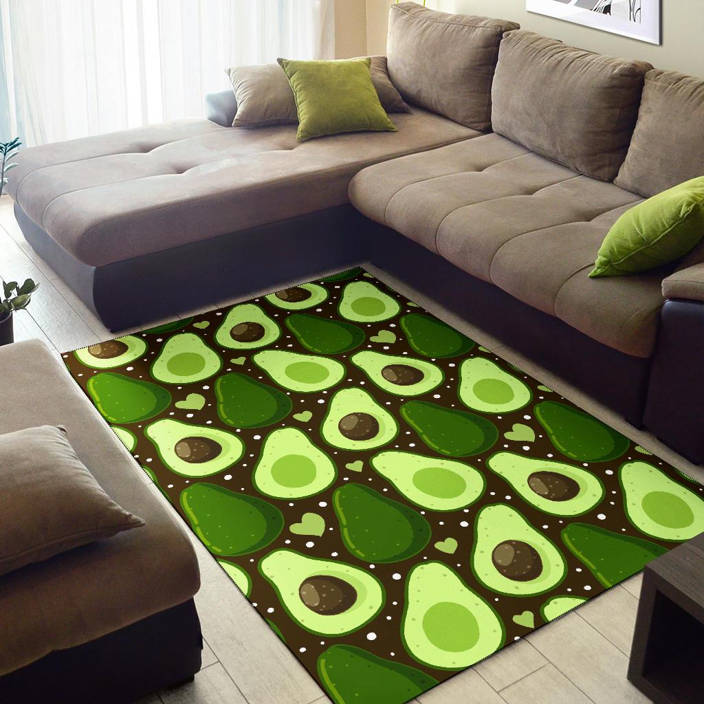 Avocado Pattern Print Design AC04 Area Rugs