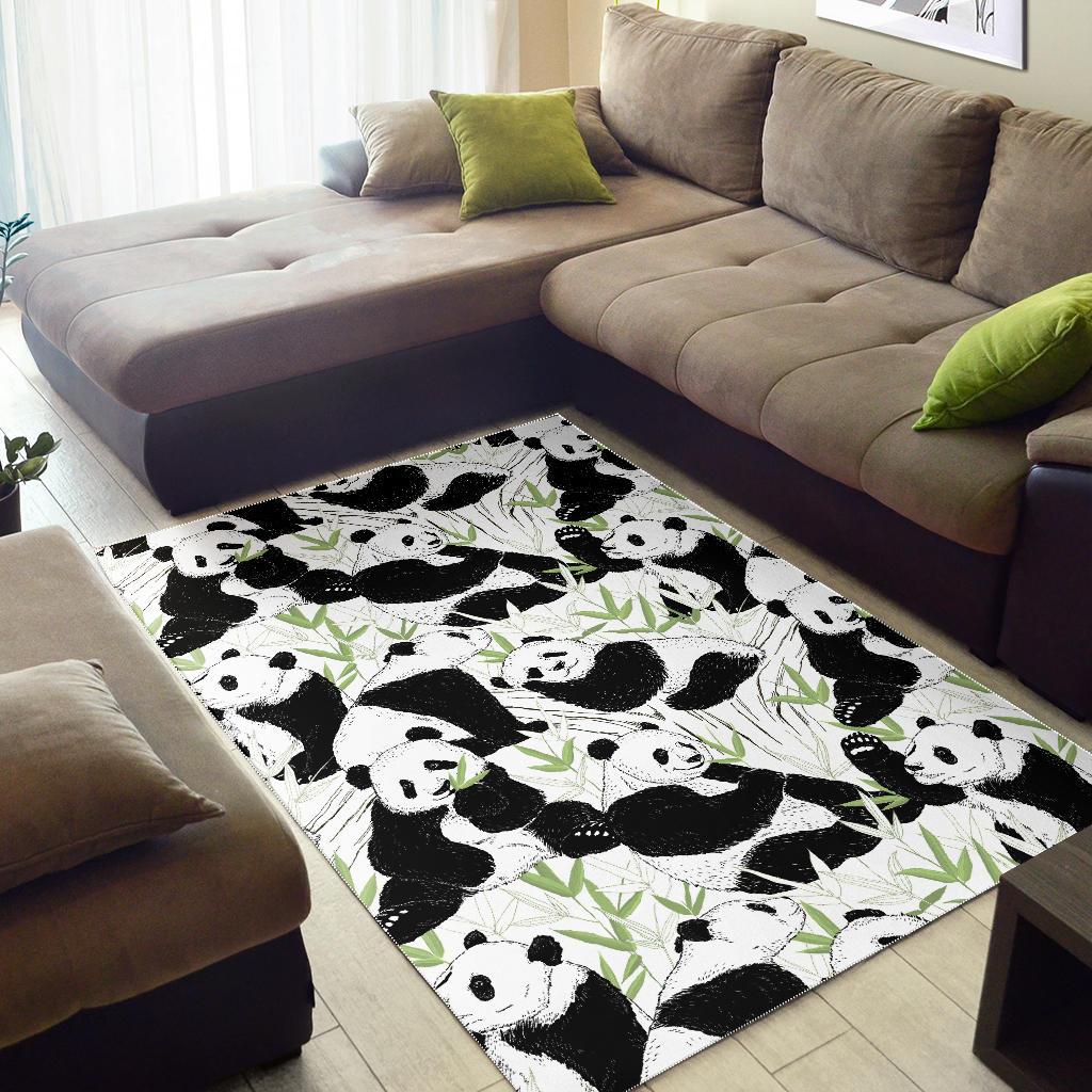 Panda Pattern Area Rug